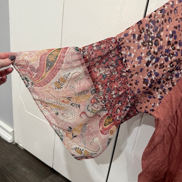 Umgee Pink Linen Long Sleeve Shirt - Picture 3 of 8